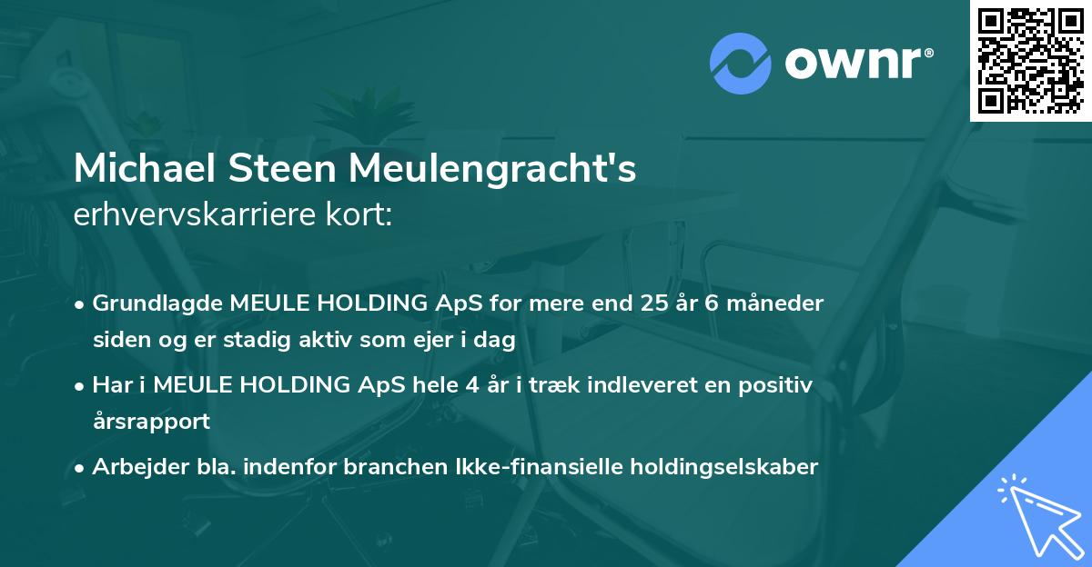 Michael Steen Meulengracht's erhvervskarriere kort