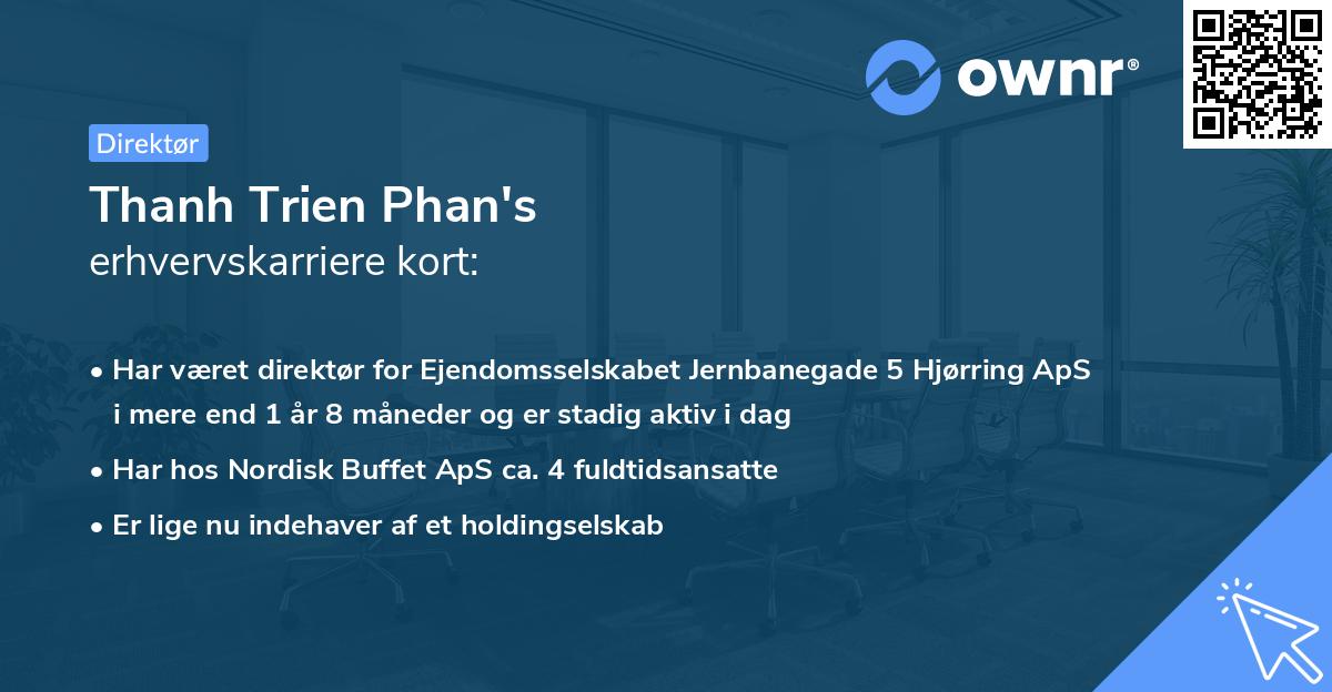 Thanh Trien Phan's erhvervskarriere kort