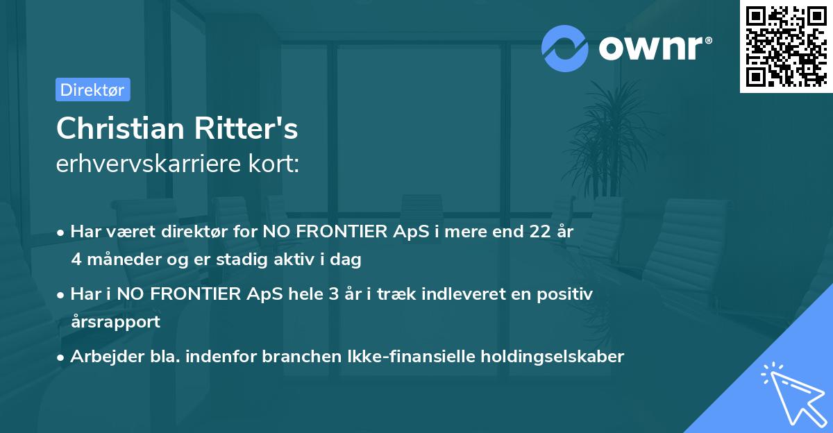 Christian Ritter's erhvervskarriere kort