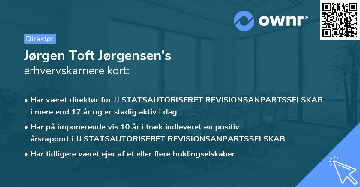 Jørgen Toft Jørgensen's erhvervskarriere kort