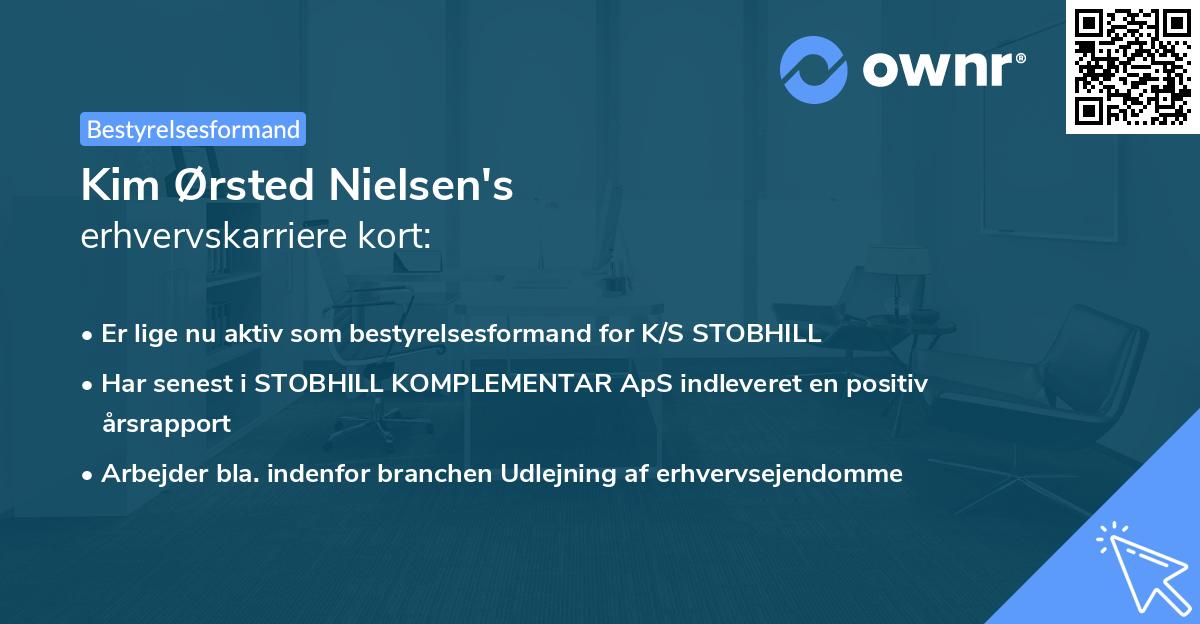 Kim Ørsted Nielsen's erhvervskarriere kort