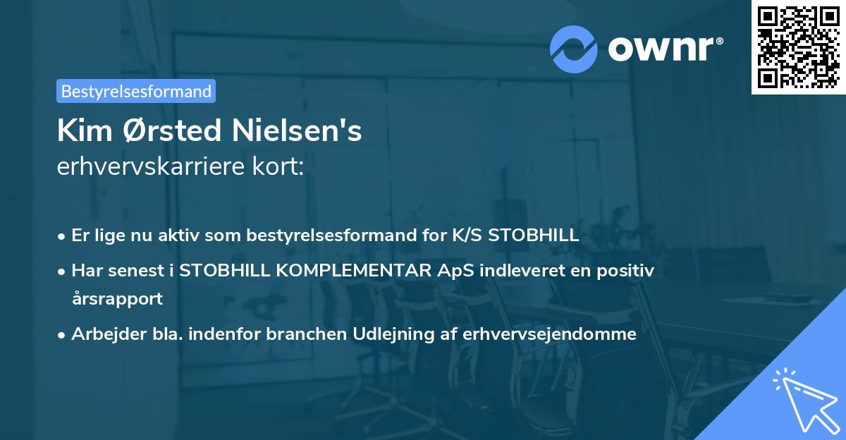Kim Ørsted Nielsen's erhvervskarriere kort