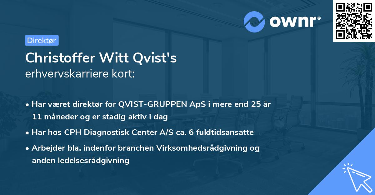 Christoffer Witt Qvist's erhvervskarriere kort