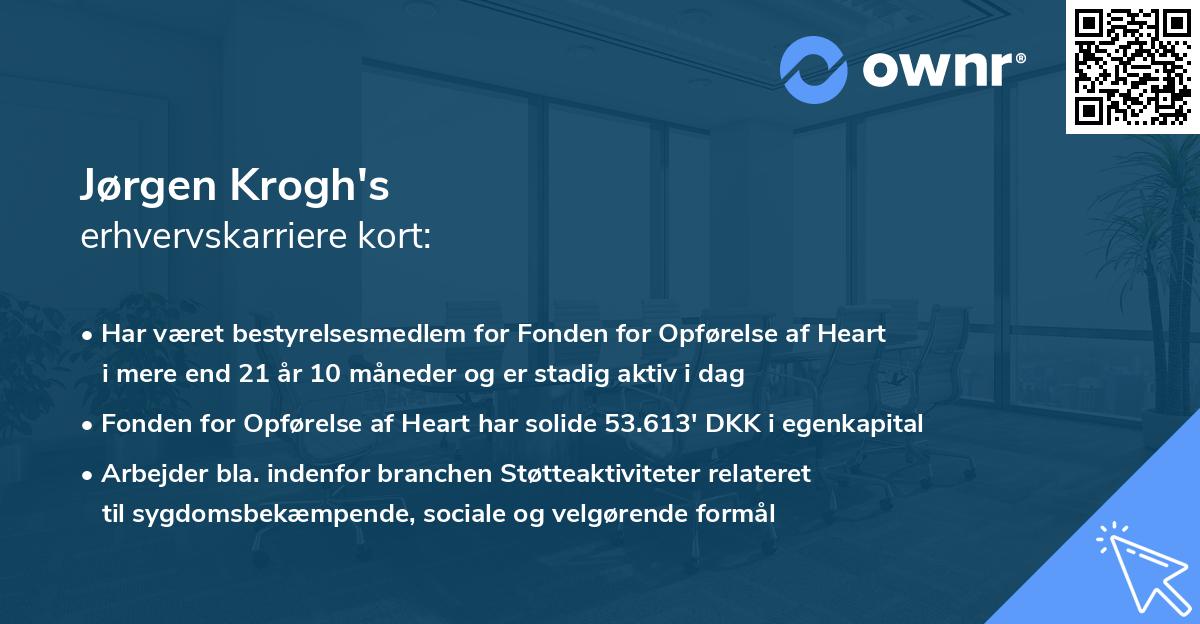 Jørgen Krogh's erhvervskarriere kort
