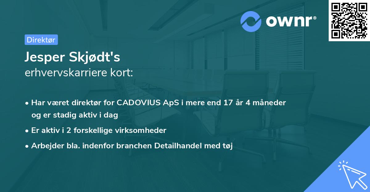 Jesper Skjødt's erhvervskarriere kort