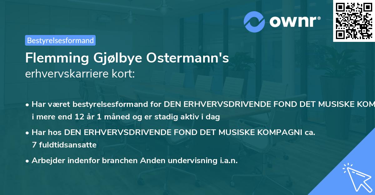 Flemming Gjølbye Ostermann's erhvervskarriere kort