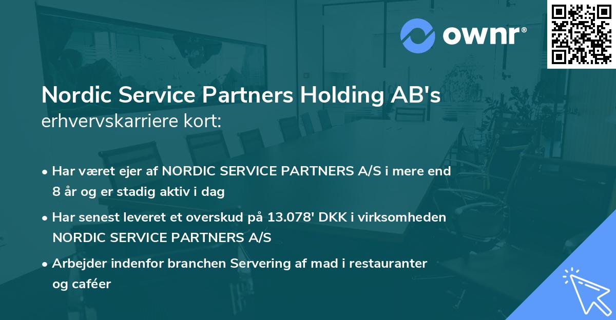 Nordic Service Partners Holding AB's erhvervskarriere kort