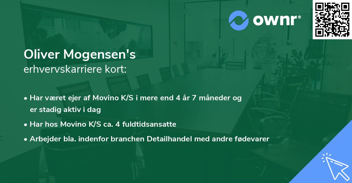 Oliver Mogensen's erhvervskarriere kort