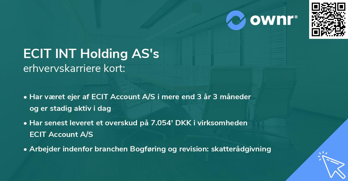 ECIT INT Holding AS's erhvervskarriere kort