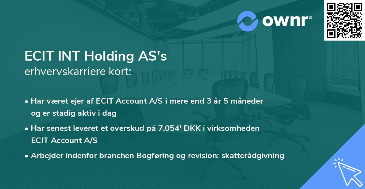 ECIT INT Holding AS's erhvervskarriere kort