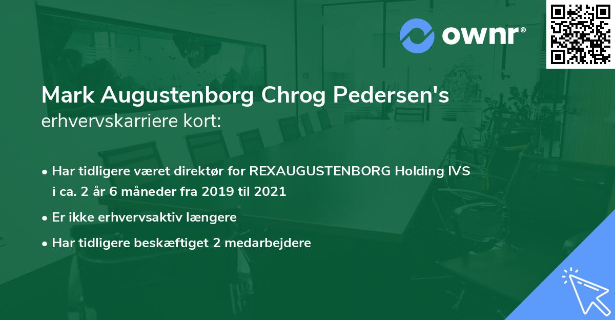 Mark Augustenborg Chrog Pedersen's erhvervskarriere kort