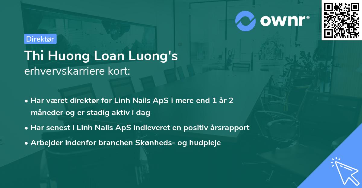 Thi Huong Loan Luong's erhvervskarriere kort