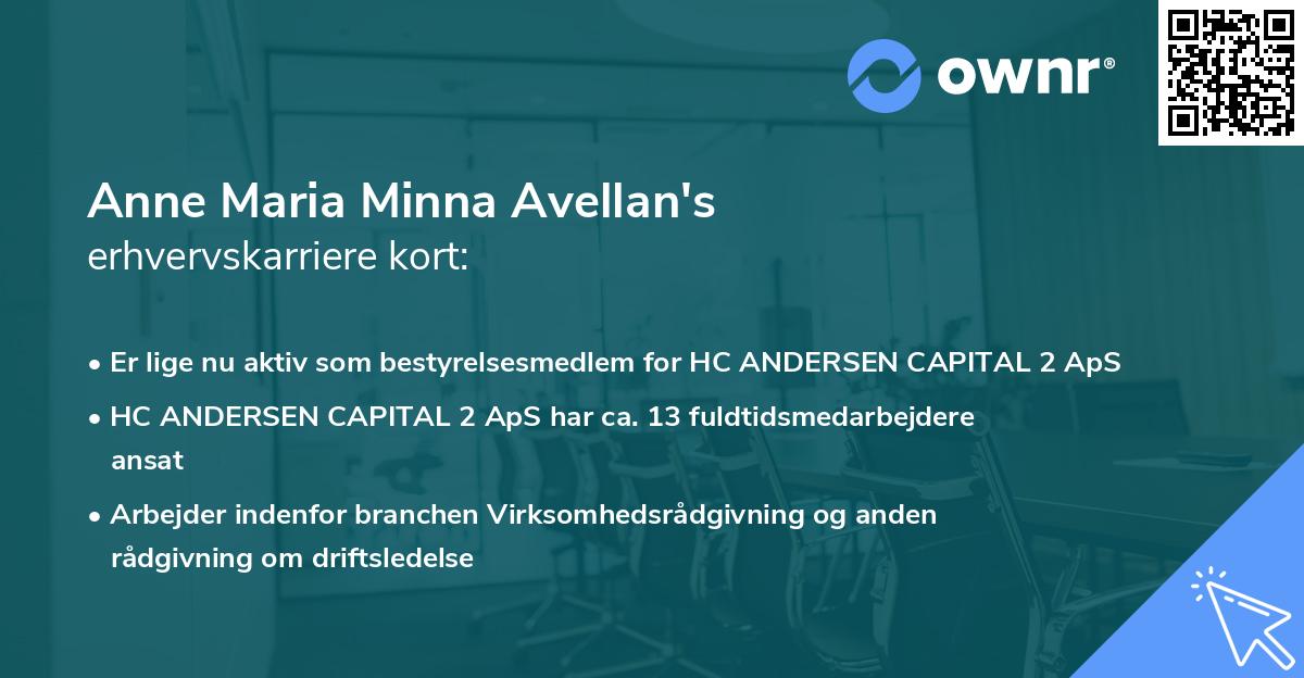 Anne Maria Minna Avellan's erhvervskarriere kort