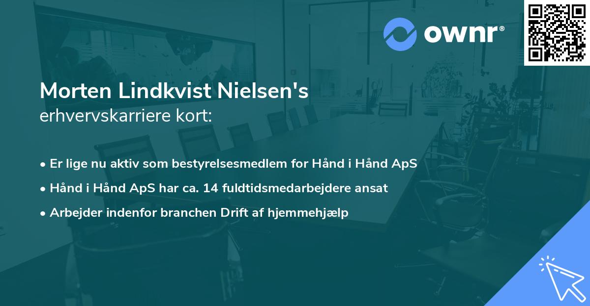 Morten Lindkvist Nielsen's erhvervskarriere kort