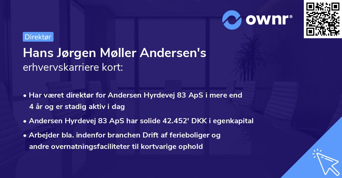 Hans Jørgen Møller Andersen's erhvervskarriere kort