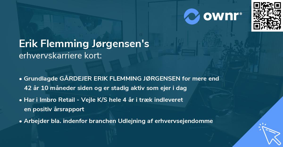 Erik Flemming Jørgensen's erhvervskarriere kort