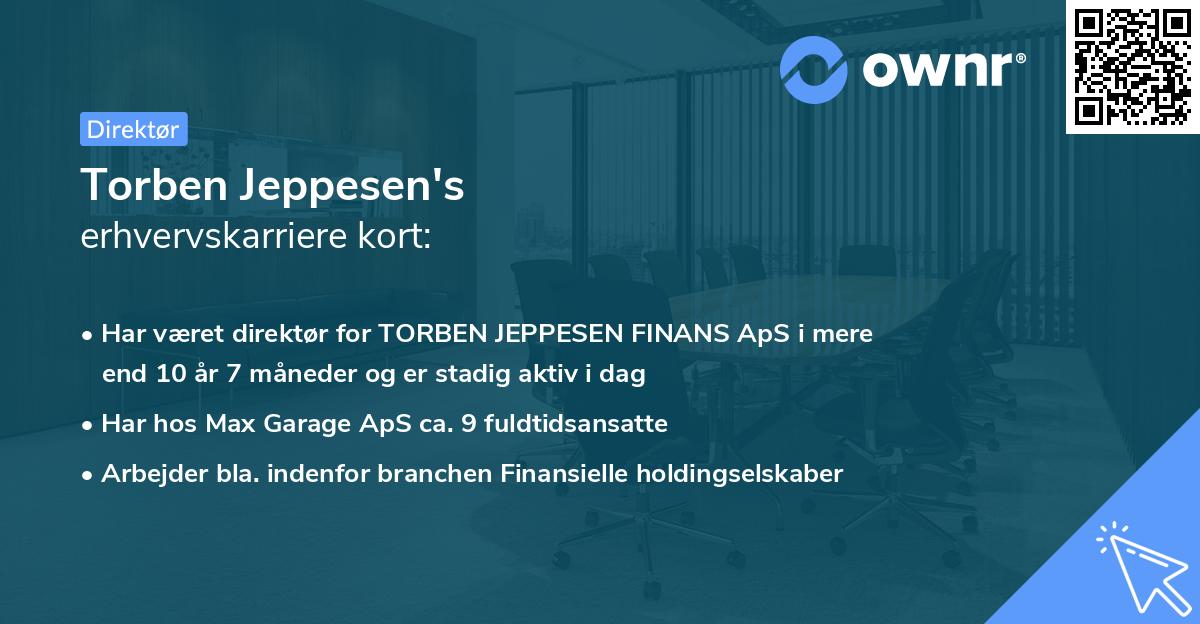 Torben Jeppesen's erhvervskarriere kort