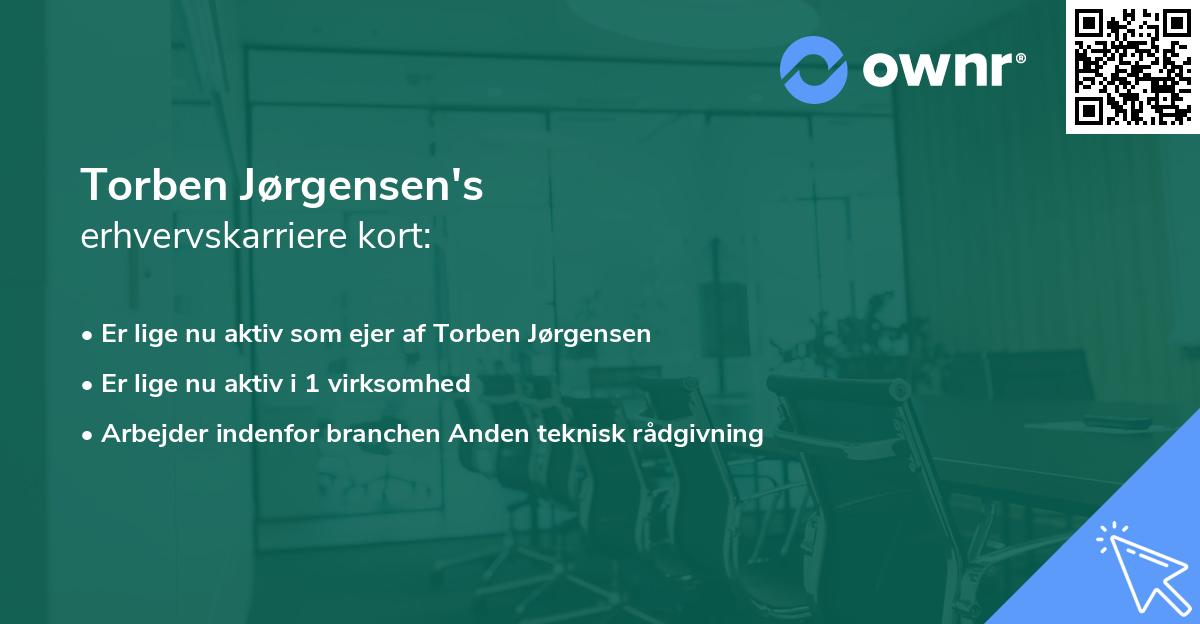 Torben Jørgensen's erhvervskarriere kort