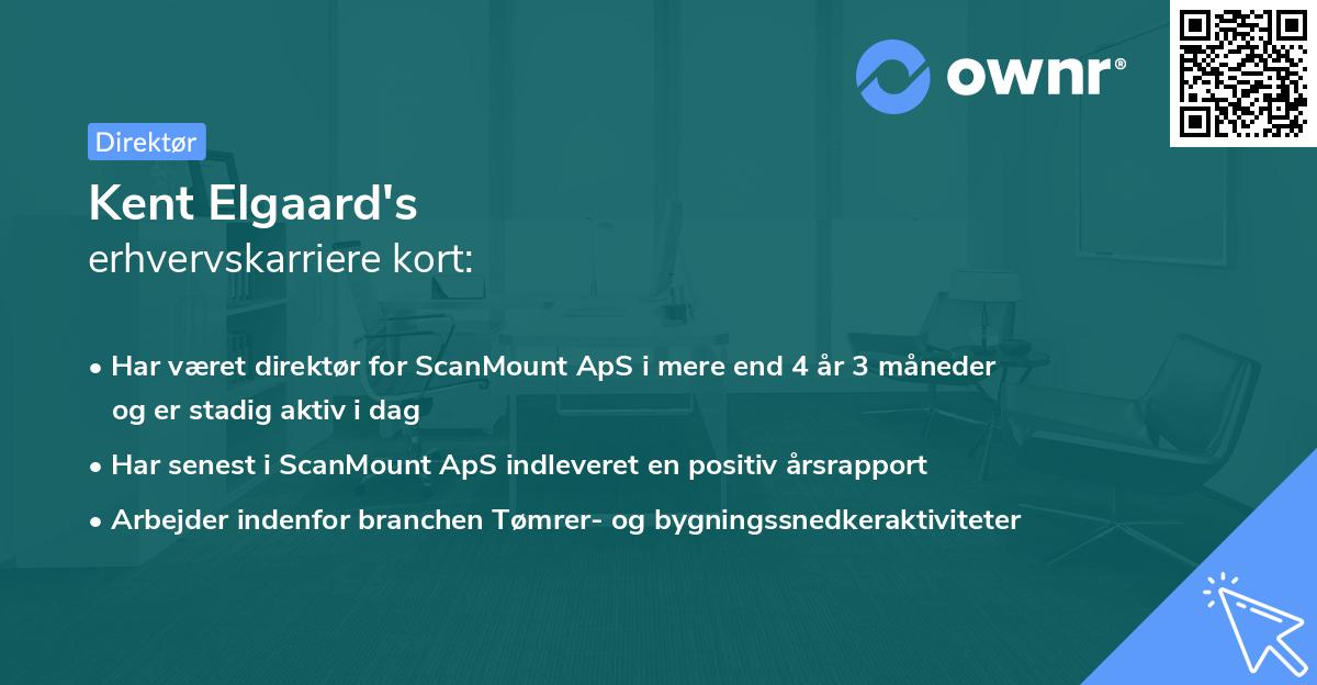 Kent Elgaard's erhvervskarriere kort