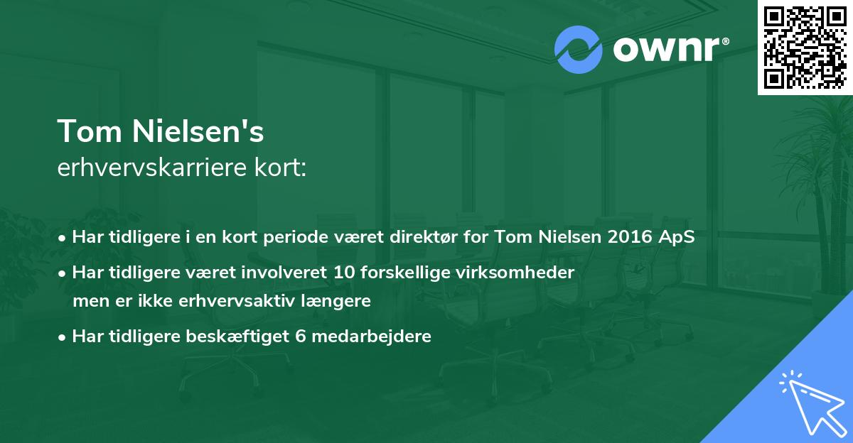 Tom Nielsen's erhvervskarriere kort