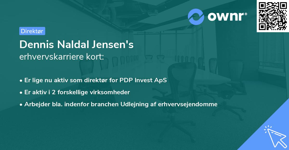 Dennis Naldal Jensen's erhvervskarriere kort