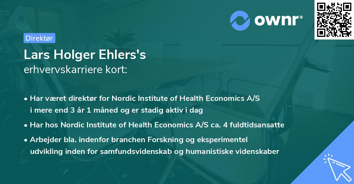 Lars Holger Ehlers's erhvervskarriere kort