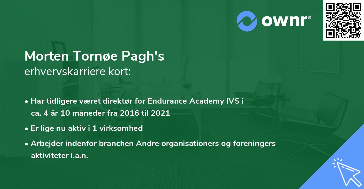 Morten Tornøe Pagh's erhvervskarriere kort