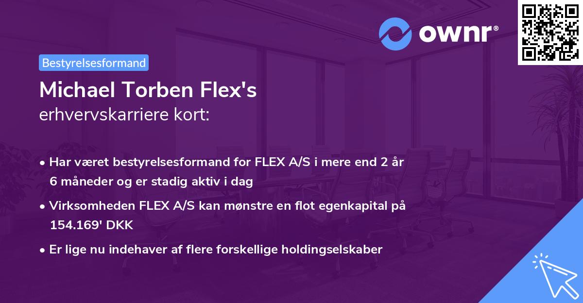 Michael Torben Flex's erhvervskarriere kort