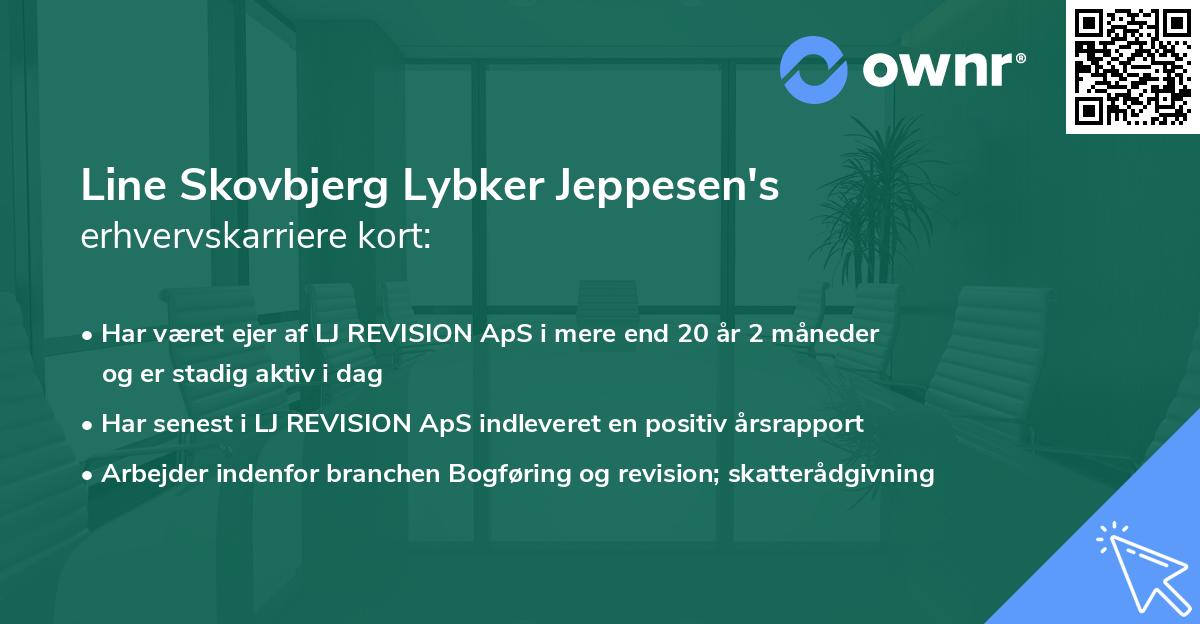 Line Skovbjerg Lybker Jeppesen's erhvervskarriere kort