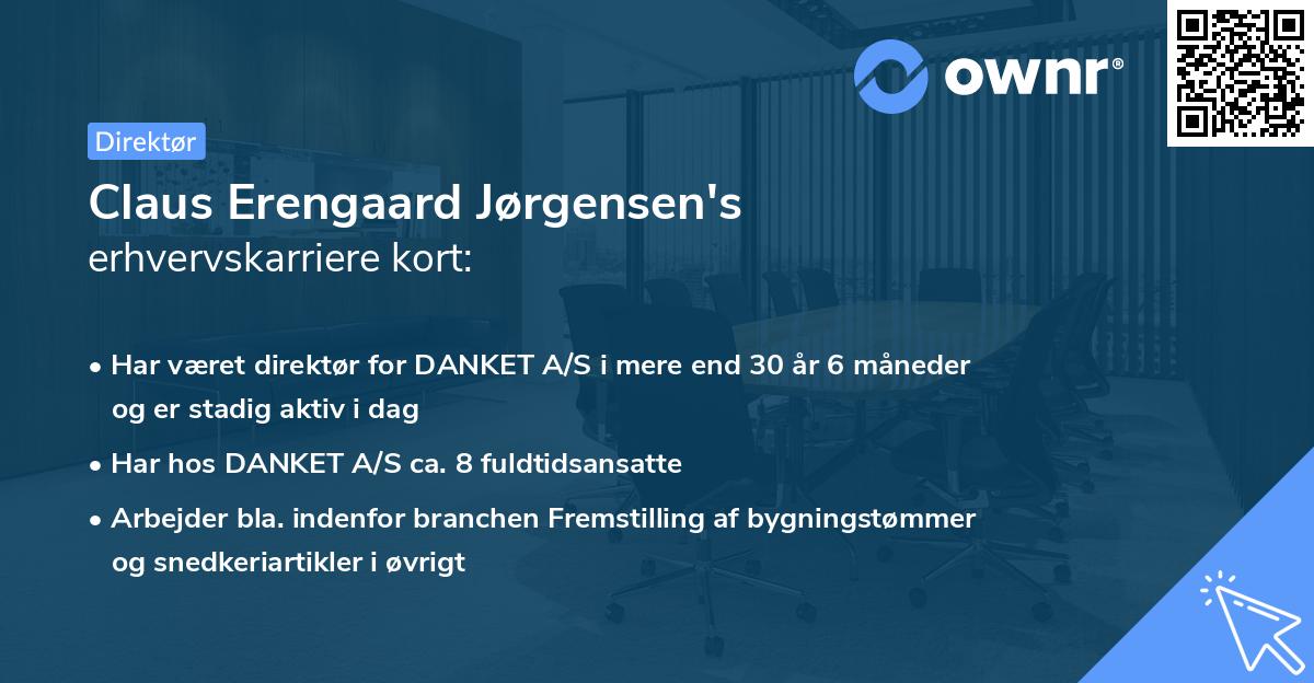 Claus Erengaard Jørgensen's erhvervskarriere kort