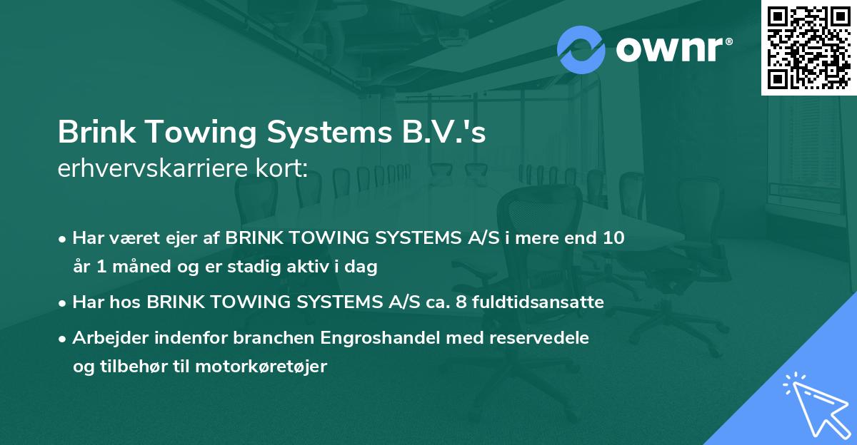 Brink Towing Systems B.V.'s erhvervskarriere kort