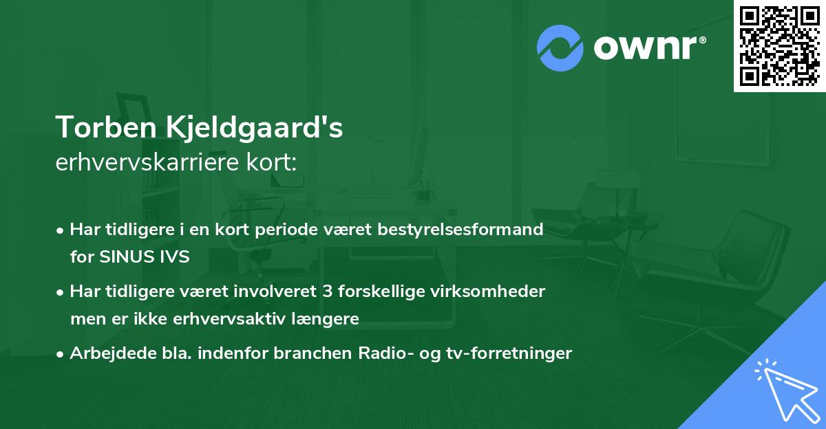 Torben Kjeldgaard's erhvervskarriere kort