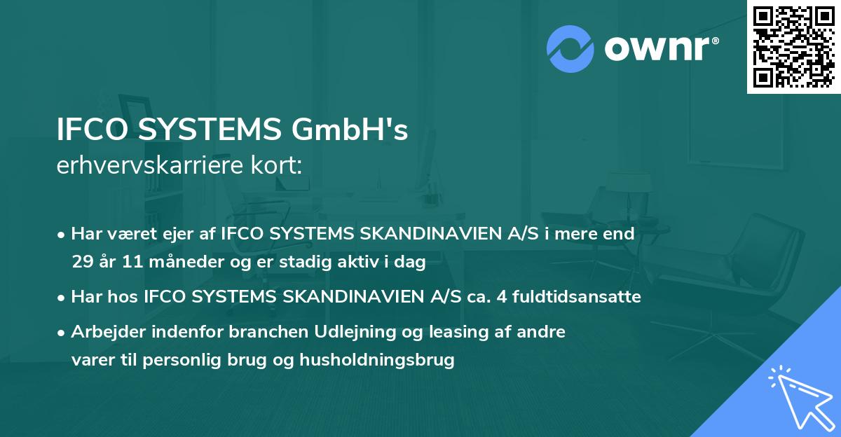 IFCO SYSTEMS GmbH's erhvervskarriere kort