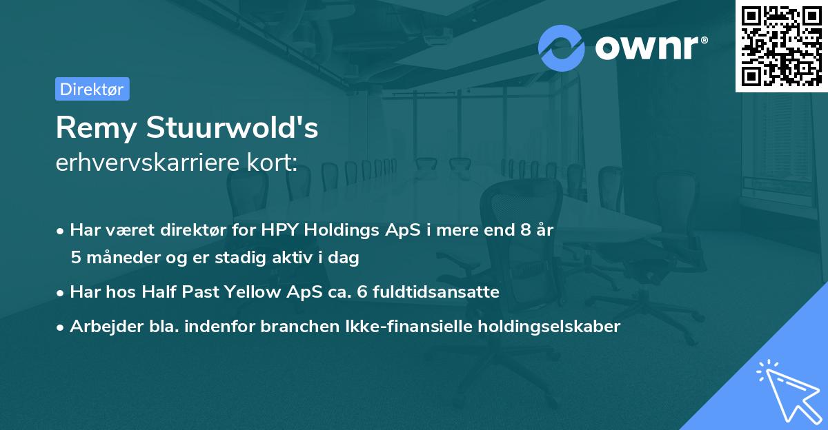 Remy Stuurwold's erhvervskarriere kort