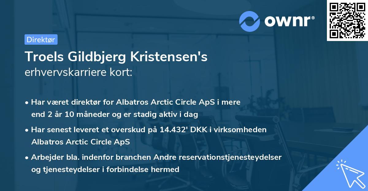 Troels Gildbjerg Kristensen's erhvervskarriere kort