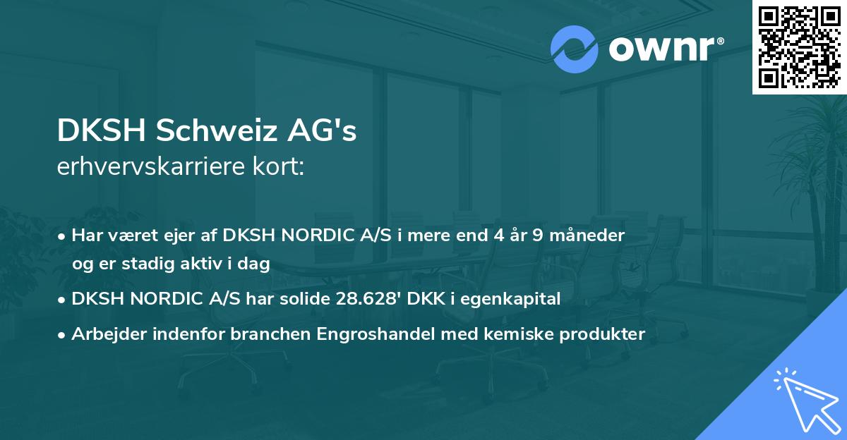 DKSH Schweiz AG's erhvervskarriere kort