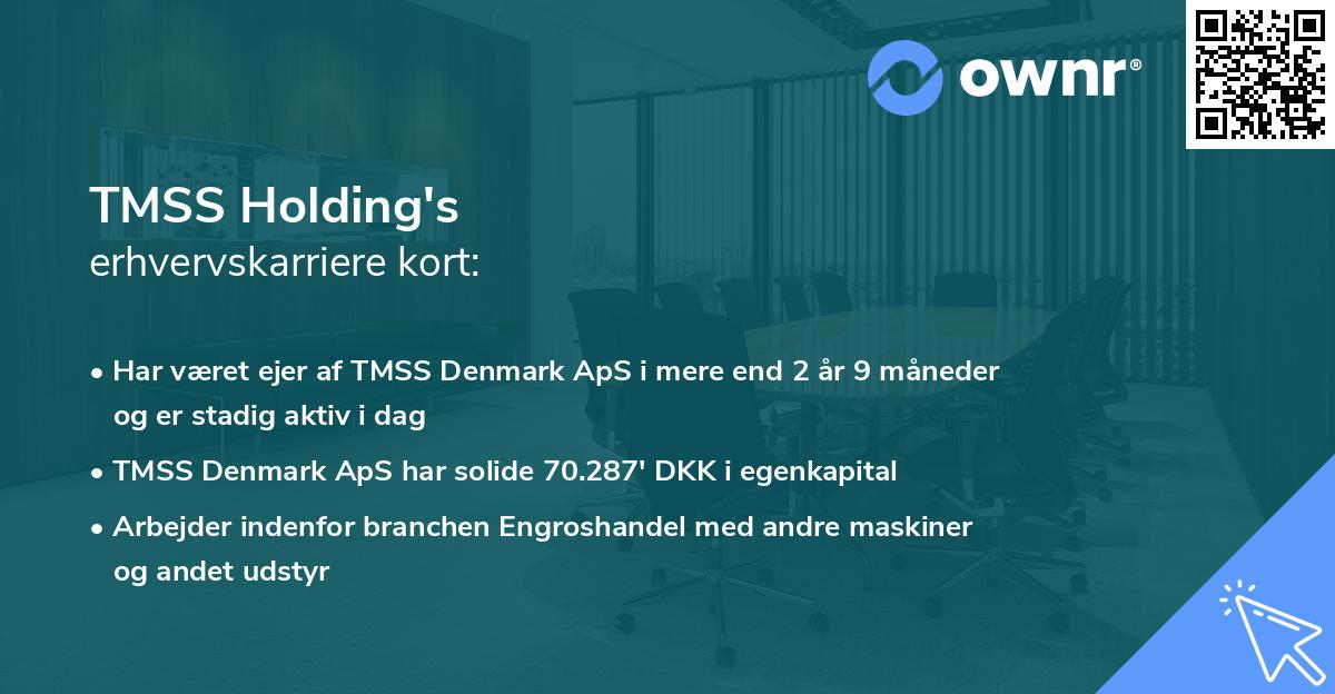 TMSS Holding's erhvervskarriere kort