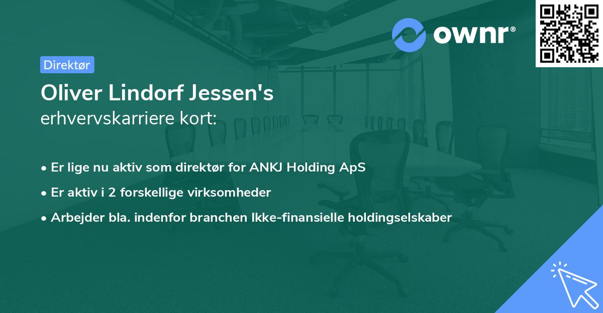 Oliver Lindorf Jessen's erhvervskarriere kort