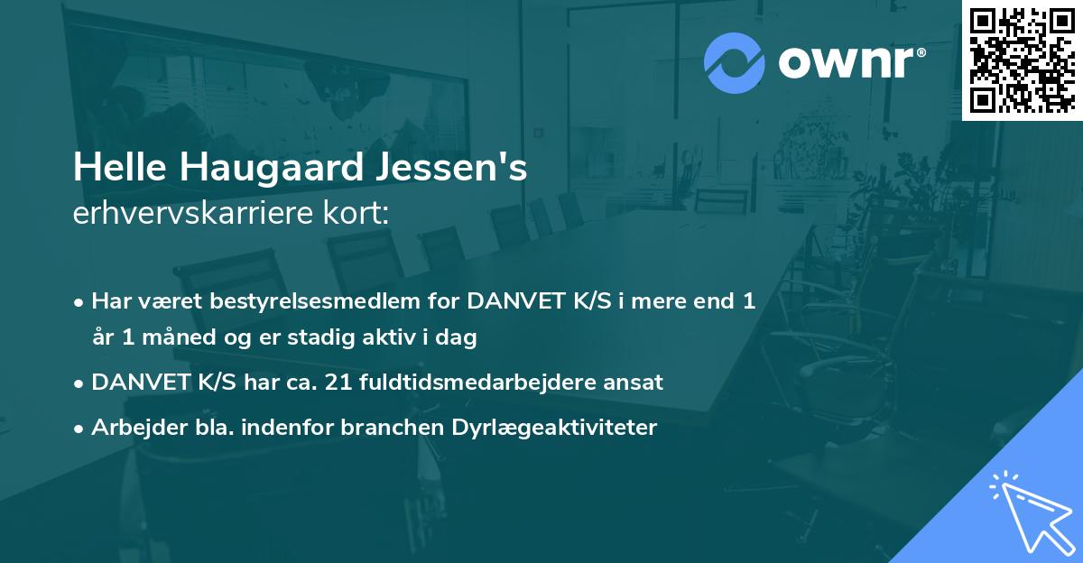 Helle Haugaard Jessen's erhvervskarriere kort
