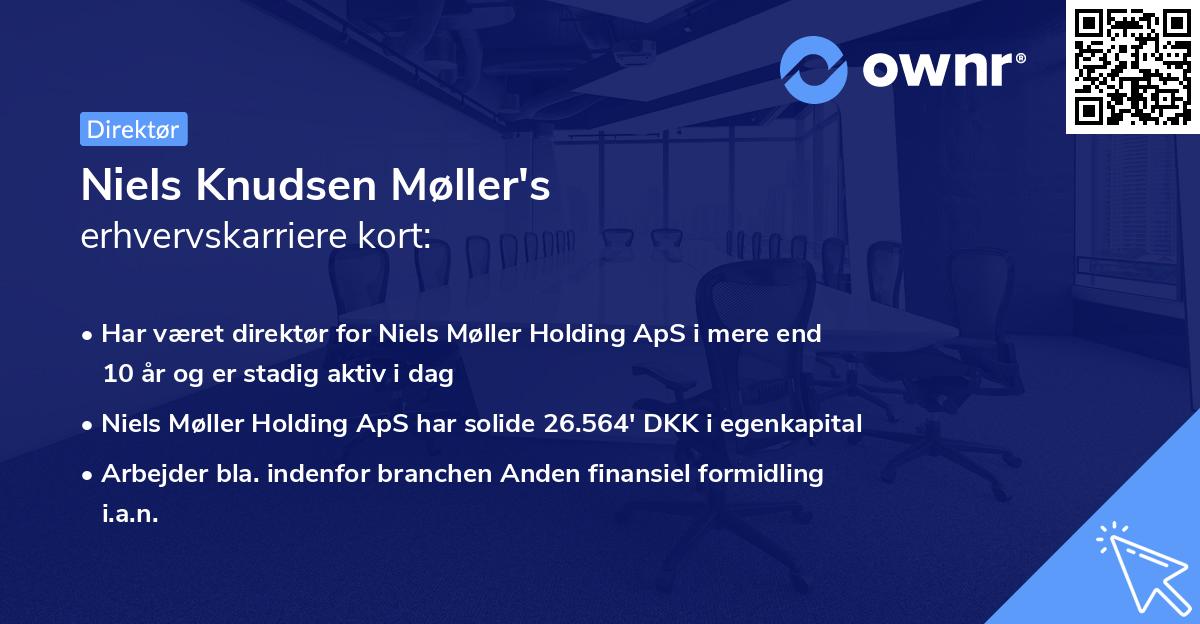 Niels Knudsen Møller's erhvervskarriere kort