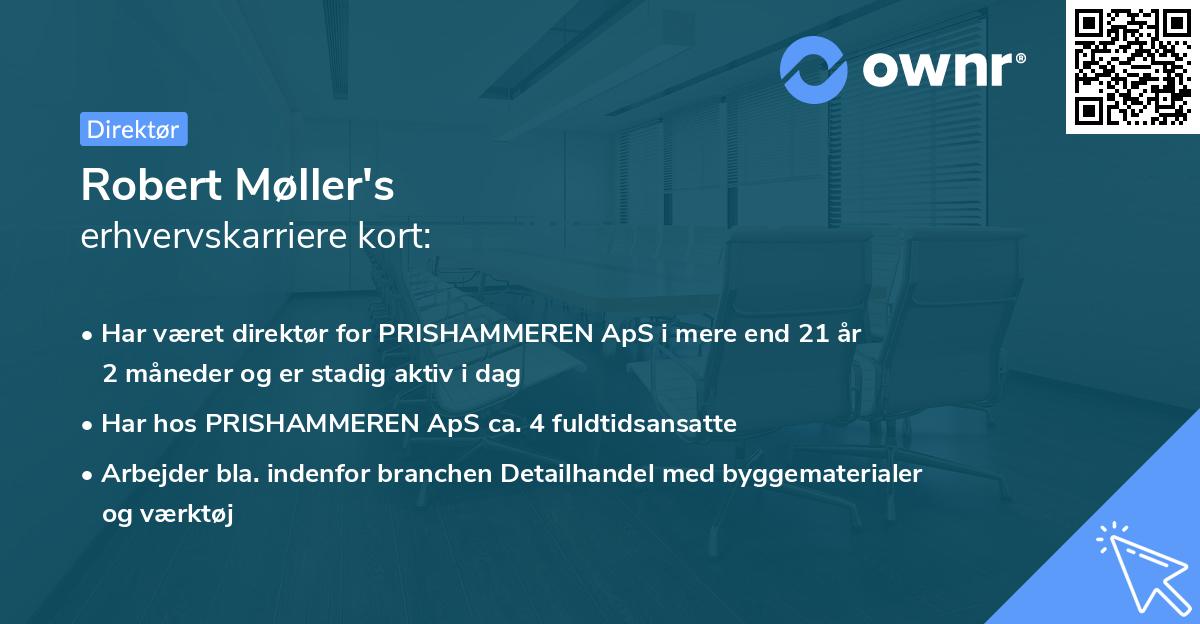 Robert Møller's erhvervskarriere kort