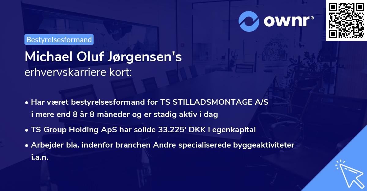 Michael Oluf Jørgensen's erhvervskarriere kort