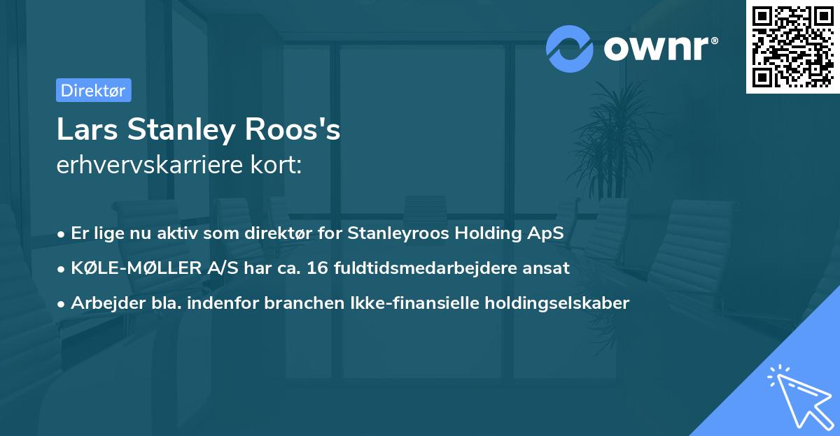 Lars Stanley Roos's erhvervskarriere kort