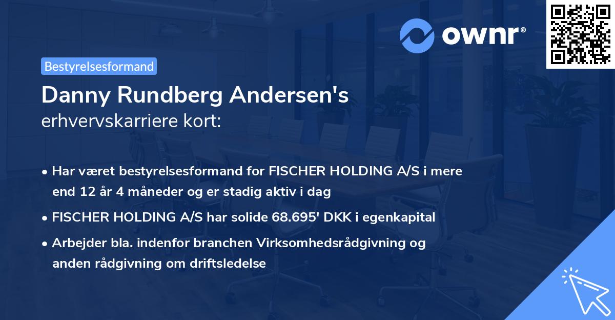 Danny Rundberg Andersen's erhvervskarriere kort