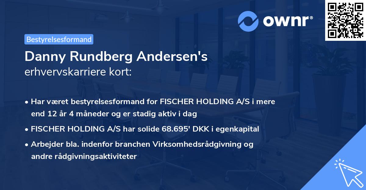 Danny Rundberg Andersen's erhvervskarriere kort