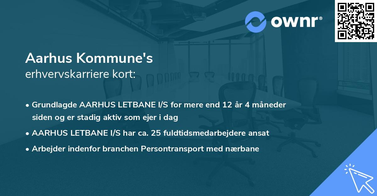 Aarhus Kommune's erhvervskarriere kort