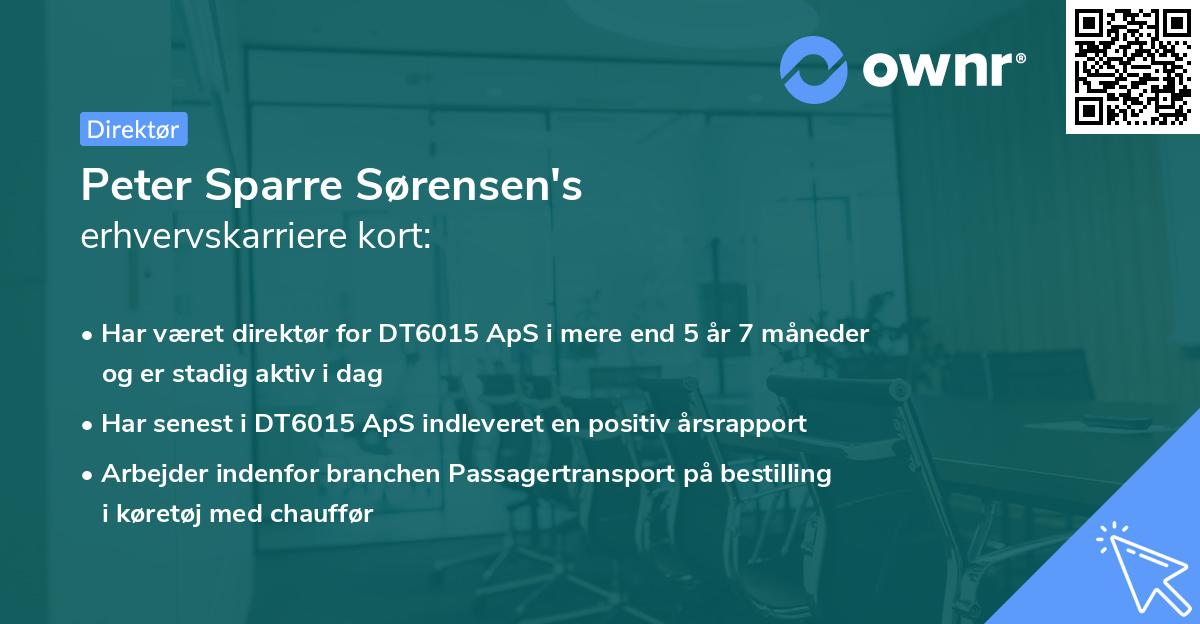Peter Sparre Sørensen's erhvervskarriere kort