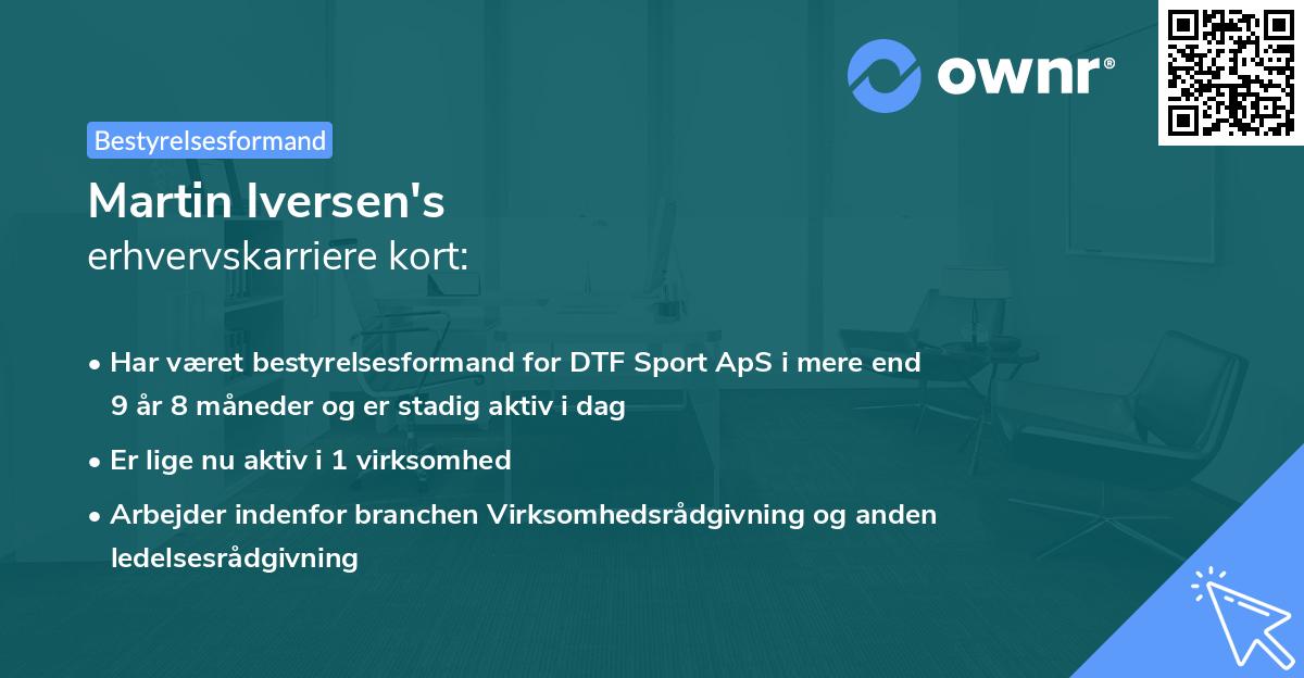 Martin Iversen's erhvervskarriere kort