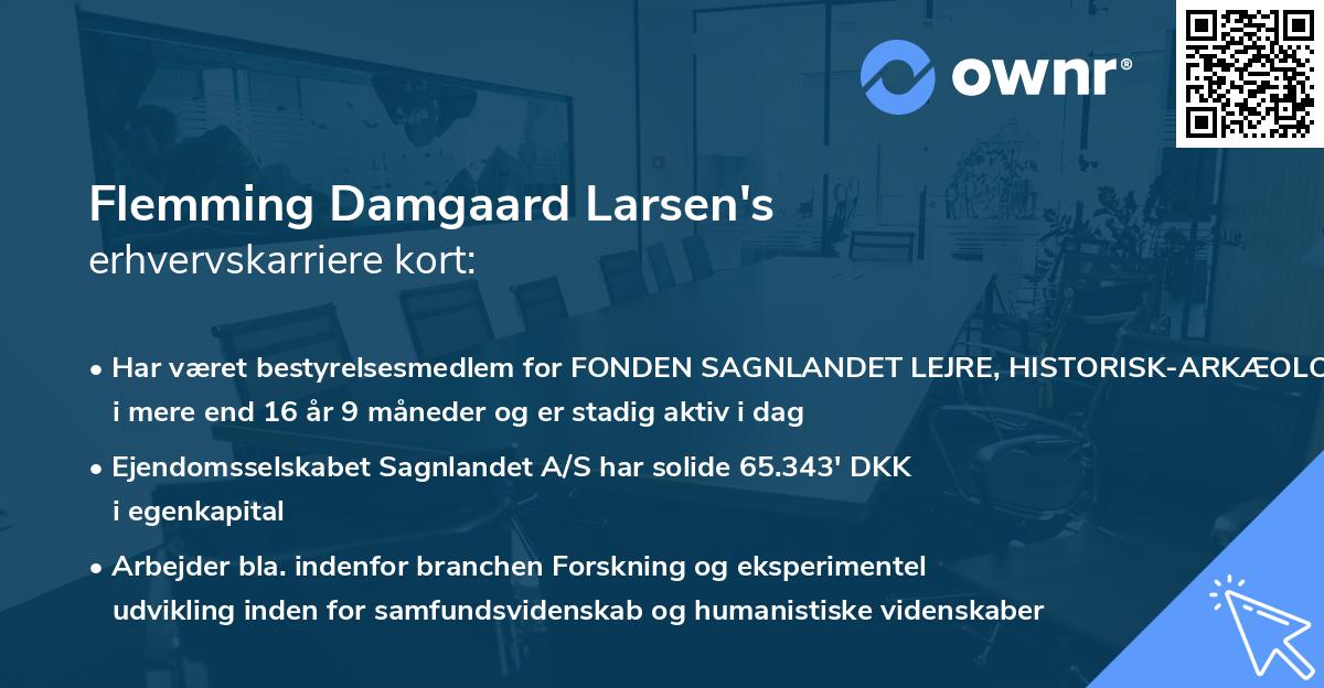 Flemming Damgaard Larsen's erhvervskarriere kort