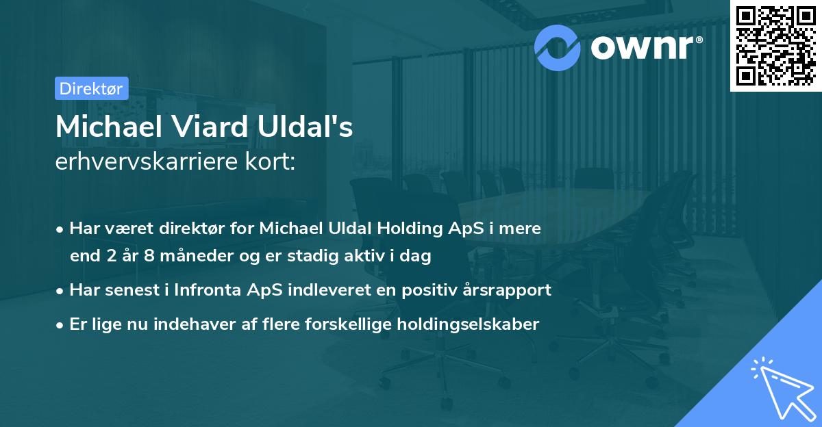 Michael Viard Uldal's erhvervskarriere kort